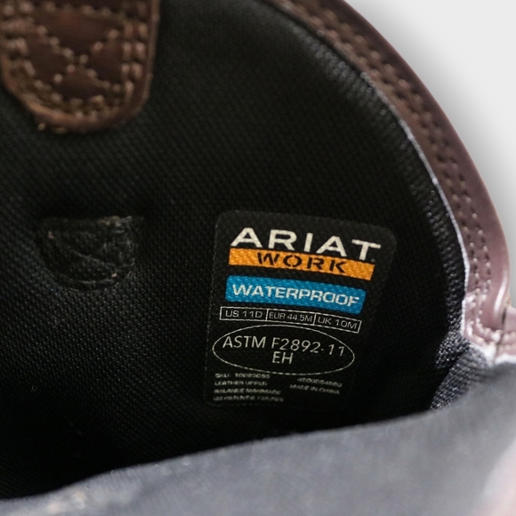 Ariat Workhog H2O Waterproof Work Boot 10023055 Pull On 11 D Men’s Work - Picture 8 of 9